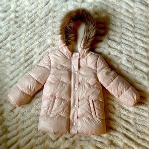 EUC Old Navy Pale Pink Puffer Jacket w/ Hood